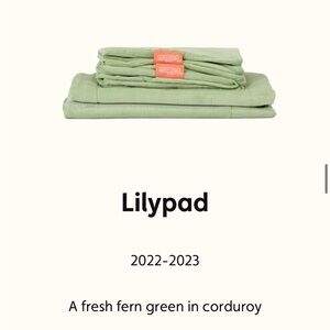 NIB Nugget Comfort Couch cover Lilypad Corduroy rare retired